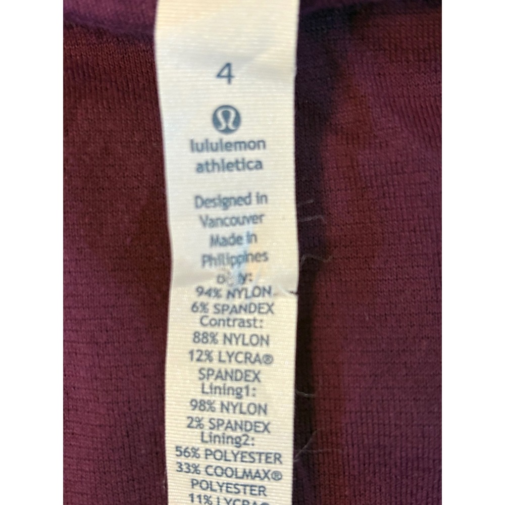 Lululemon In Flux Jacket Women Plum Purple Hooded Thumbholes Zip Up - Picture 12 of 13